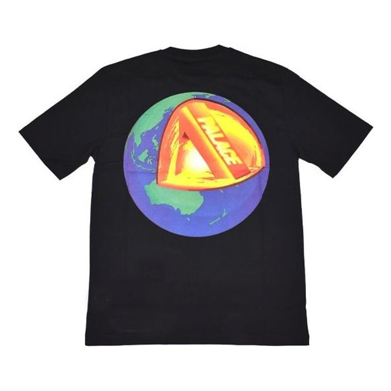 PALACE FW20 Core Tee Back Printing Round Neck Short Sleeve Unisex Black P19TS044 - 1