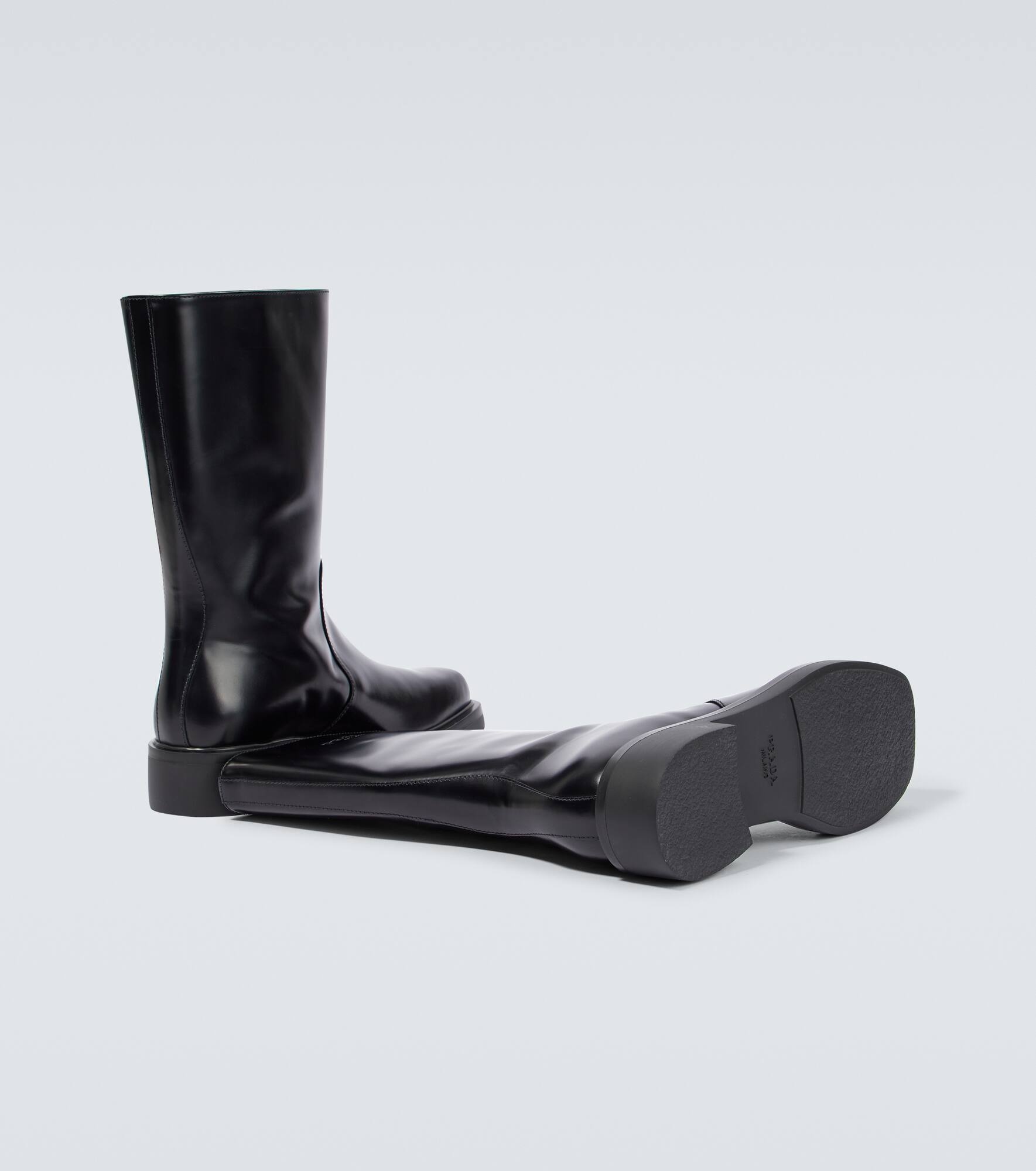 Brushed leather Chelsea boots - 7