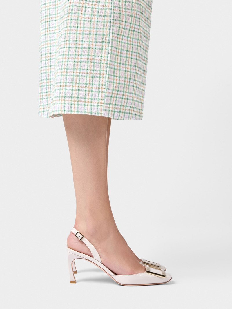 Roger Vivier Trompette Slingback Pumps in patent leather outlook