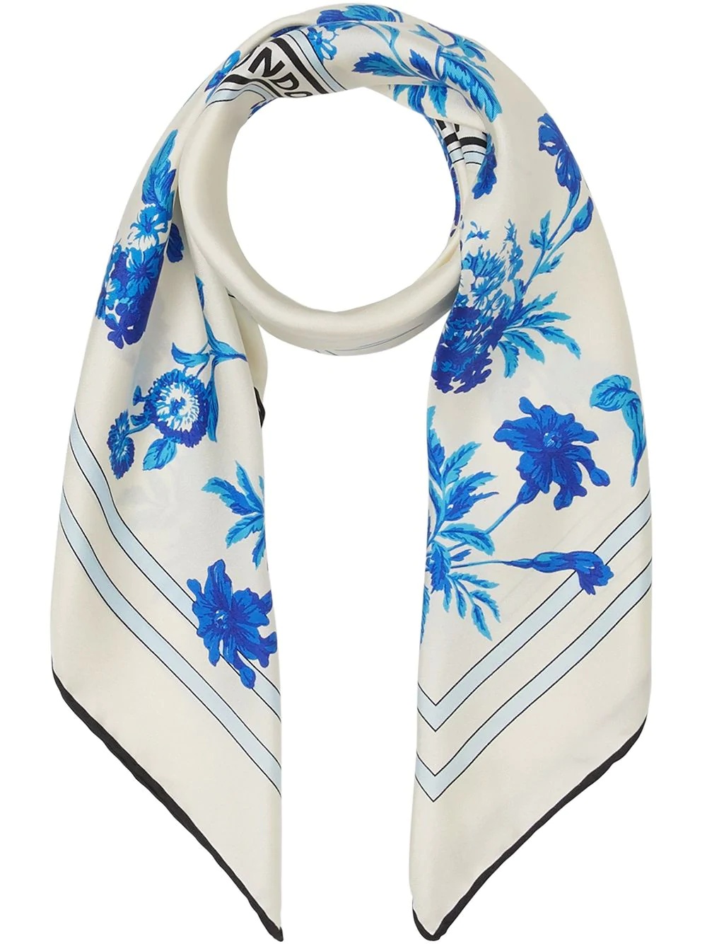 floral logo scarf - 1