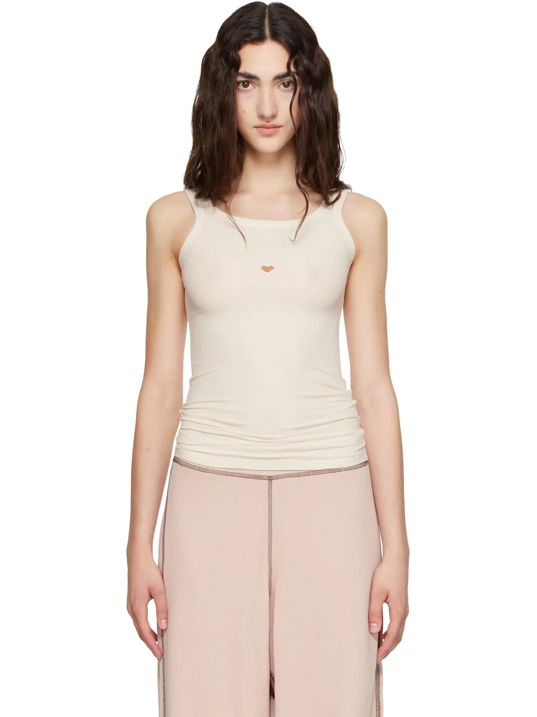 Off-White Heart Tank Top - 1