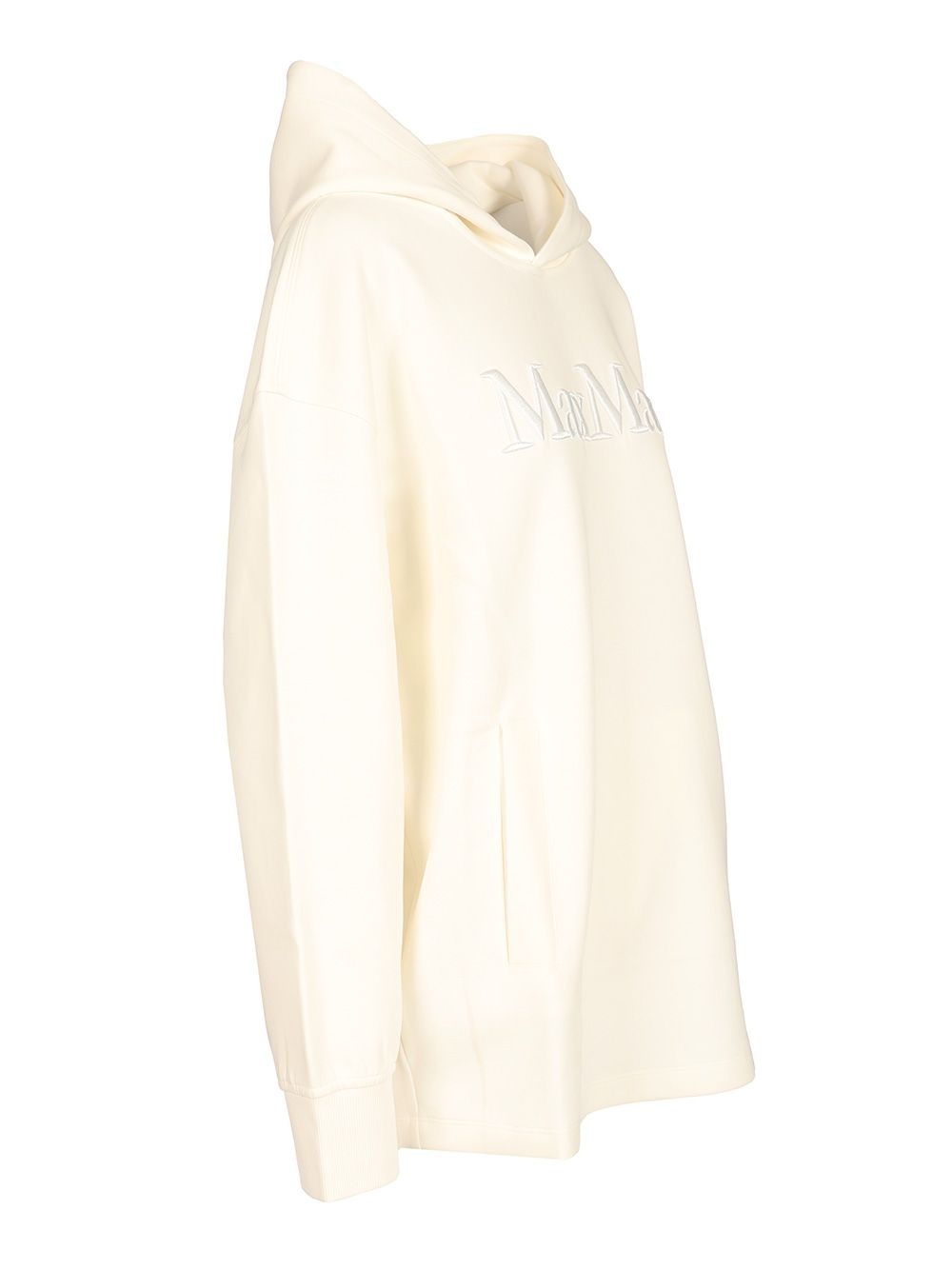 Visiera Hooded Sweatshirt Max Mara Logo Sweatshirts White - 3