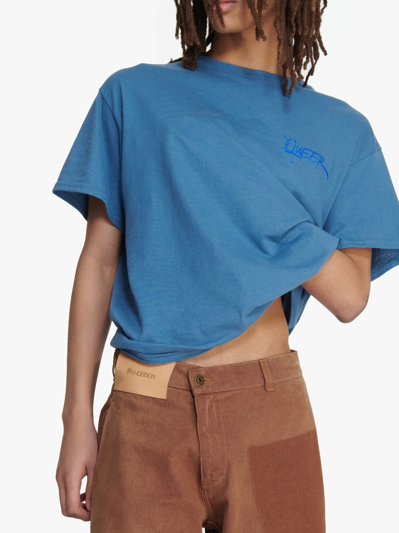 JW ANDERSON X QUEER T-SHIRT WITH TEXT PRINT 4