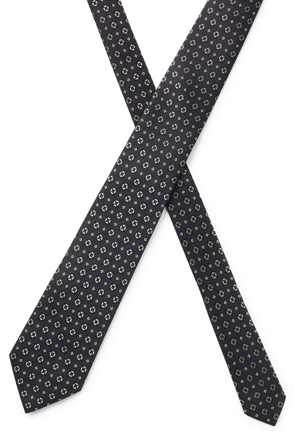 PATTERNED TIE IN ITALIAN SILK JACQUARD - 4