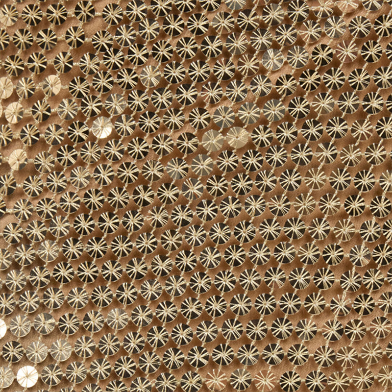 Gold Sequin Midi Skirt 5