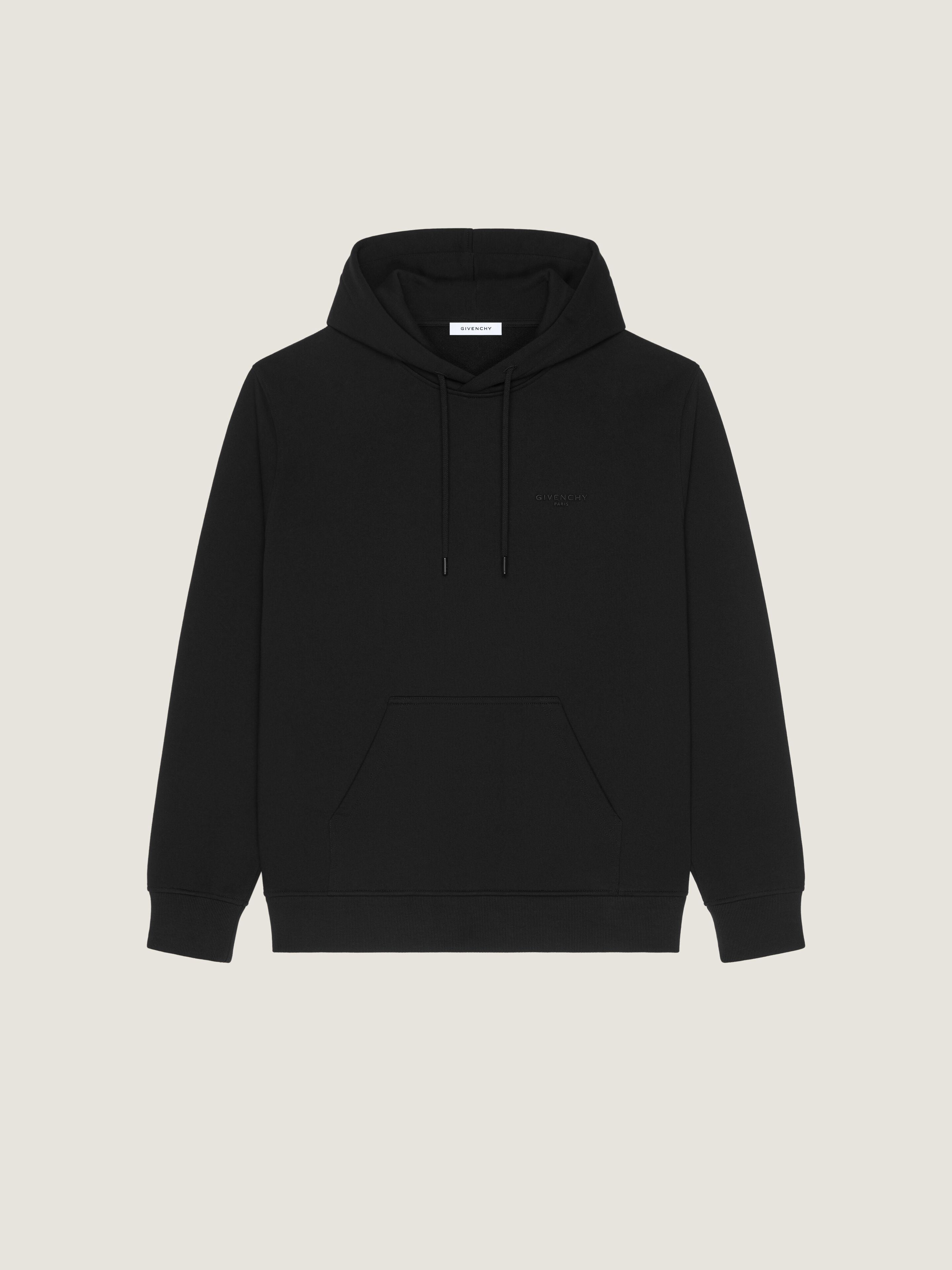 COUTURE SEAM HOODIE IN FLEECE WITH CLAPPERBOARD PRINT - 1