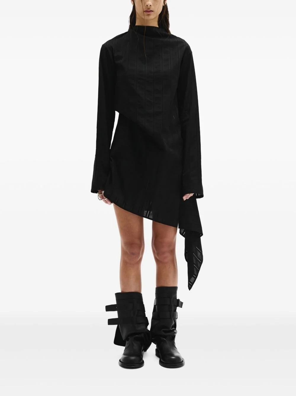 Halvi draped shirt dress - 1