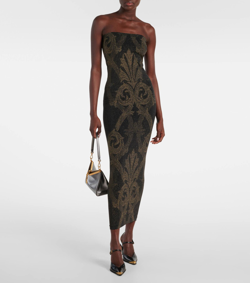 Wolford x Etro lamé jacquard midi dress outlook