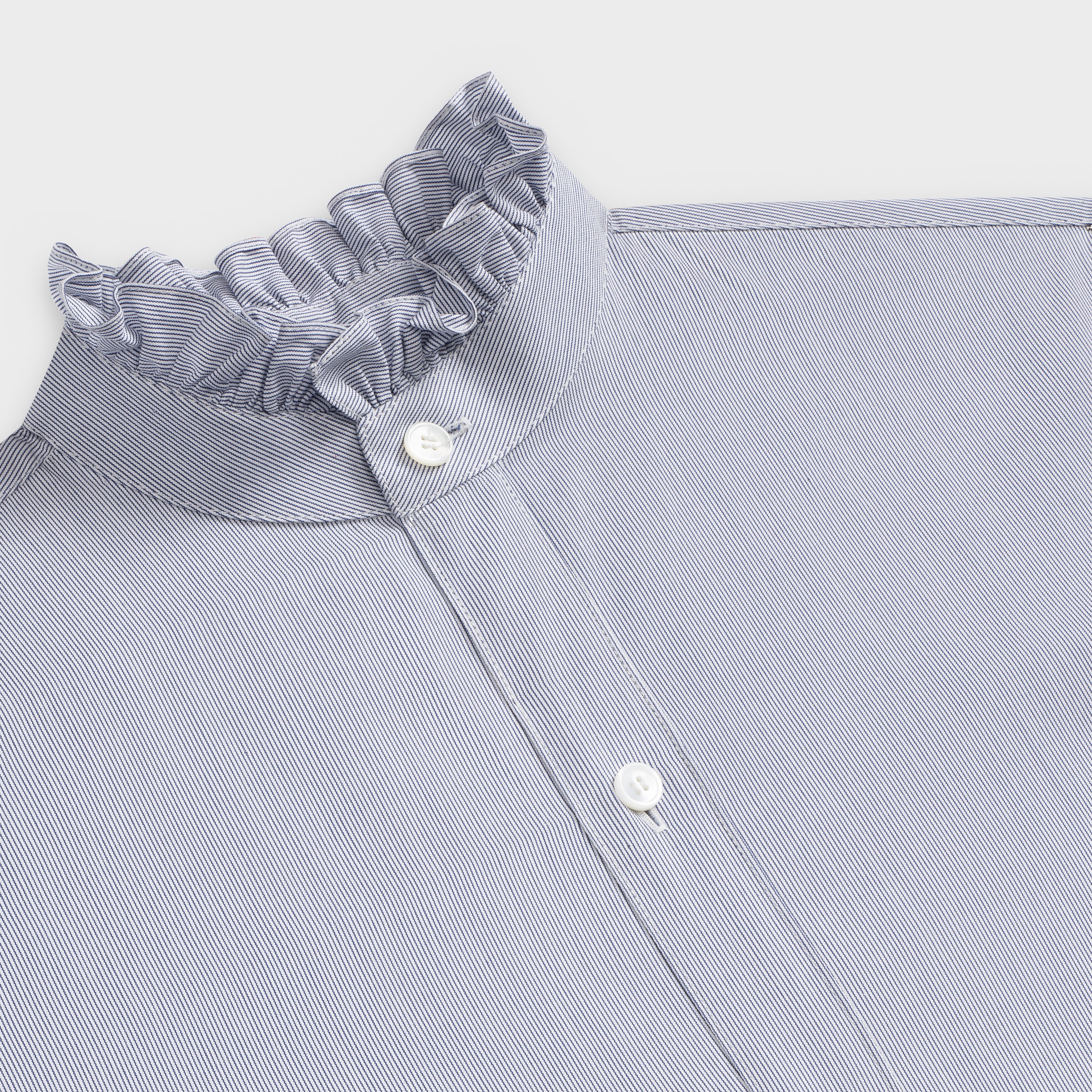 CLASSIC SHIRT IN STRIPPED COTTON POPLIN - 3