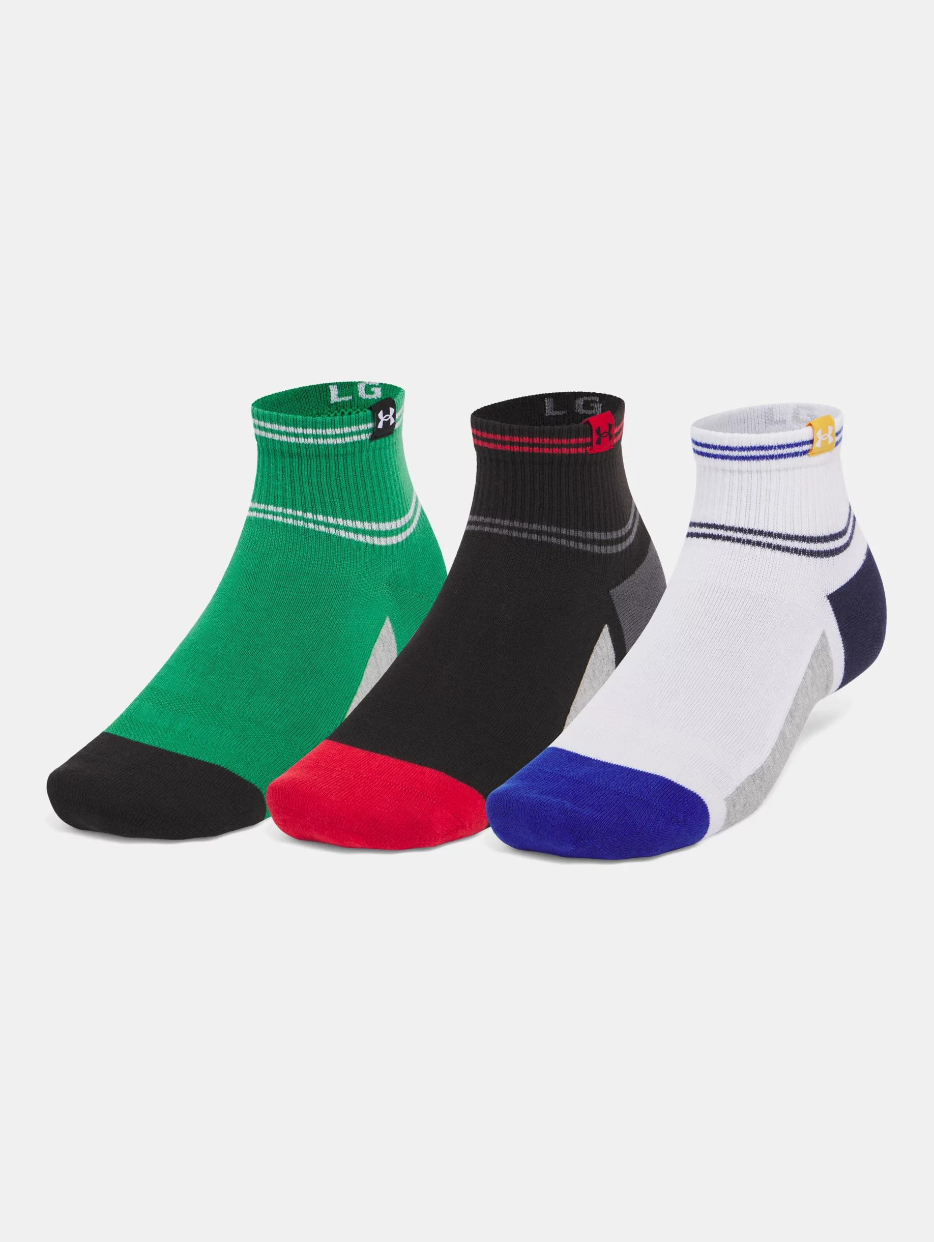 Unisex UA Sportstyle Cotton 3-Pack Quarter Socks - 3