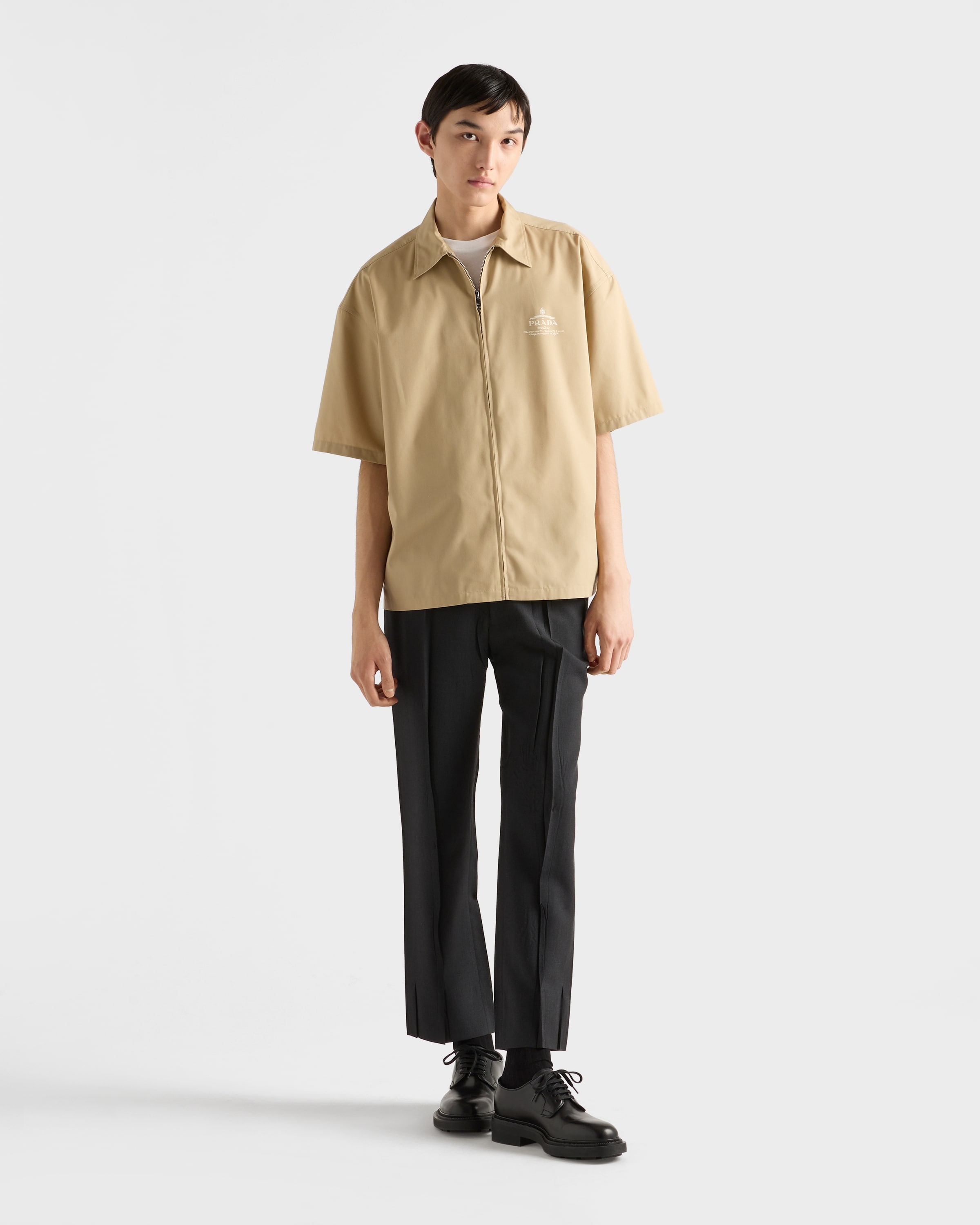 Short-sleeved technical cotton shirt - 2