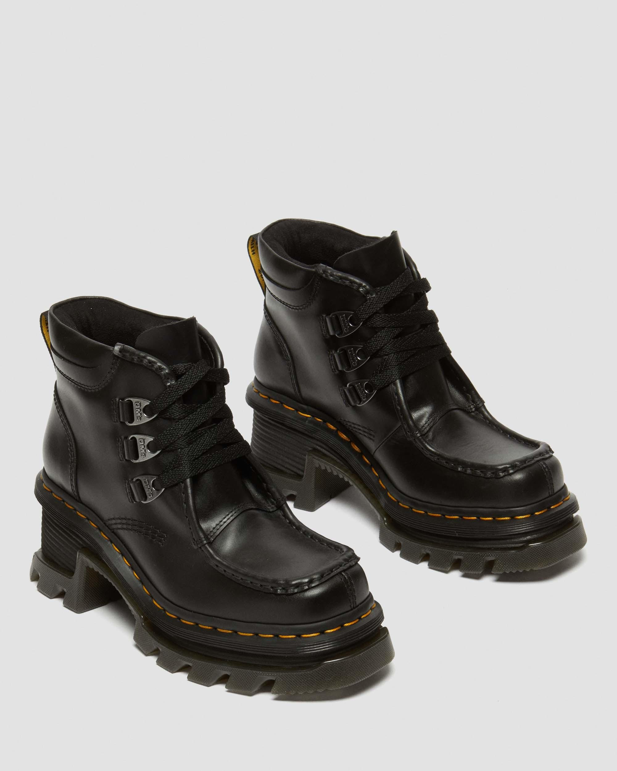 Corran 3-Eye Atlas Leather Heeled Boots - 5