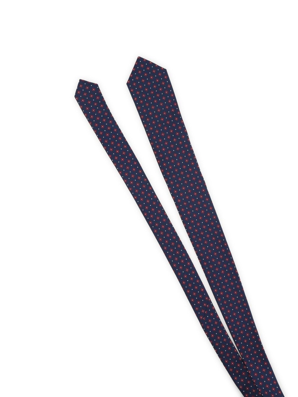 patterned-jacquard silk tie - 3