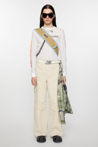 Acne Studios Twill trousers - Ivory white outlook