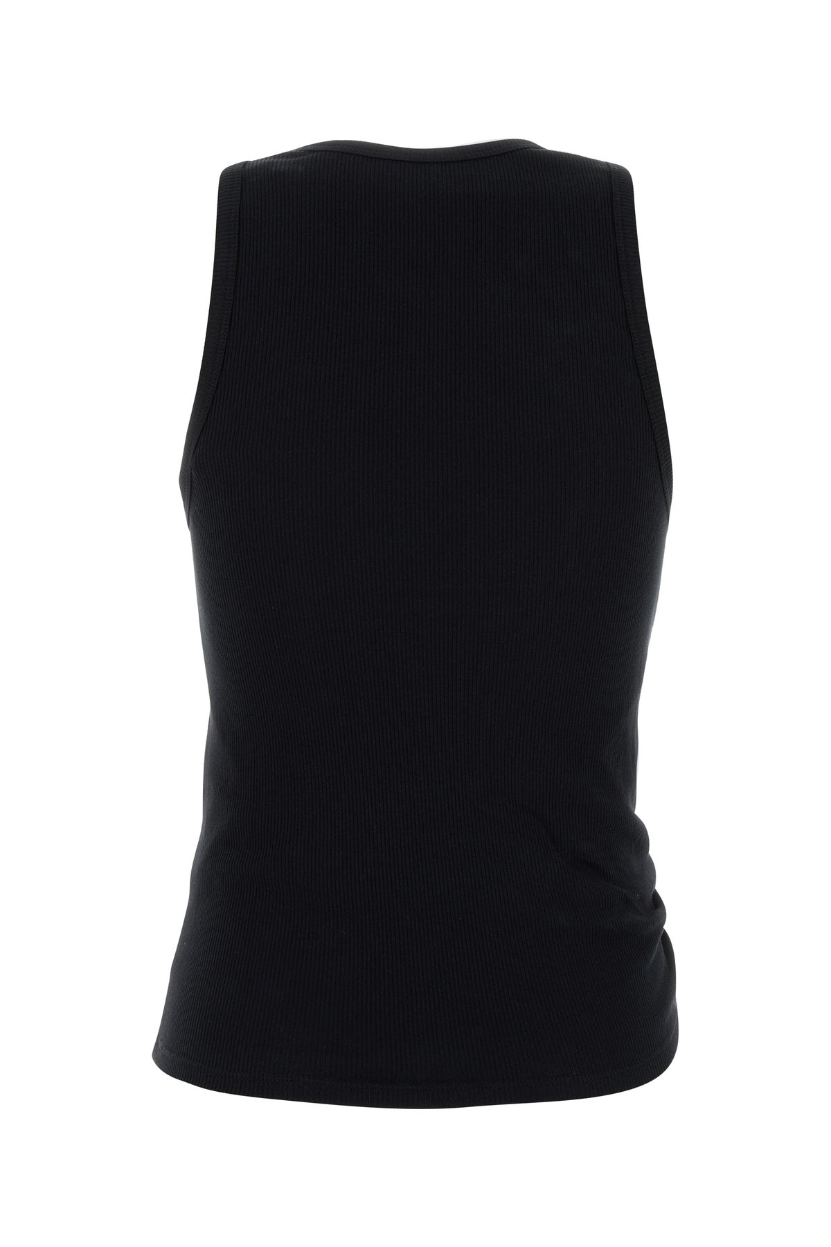 Black stretch cotton top - 2