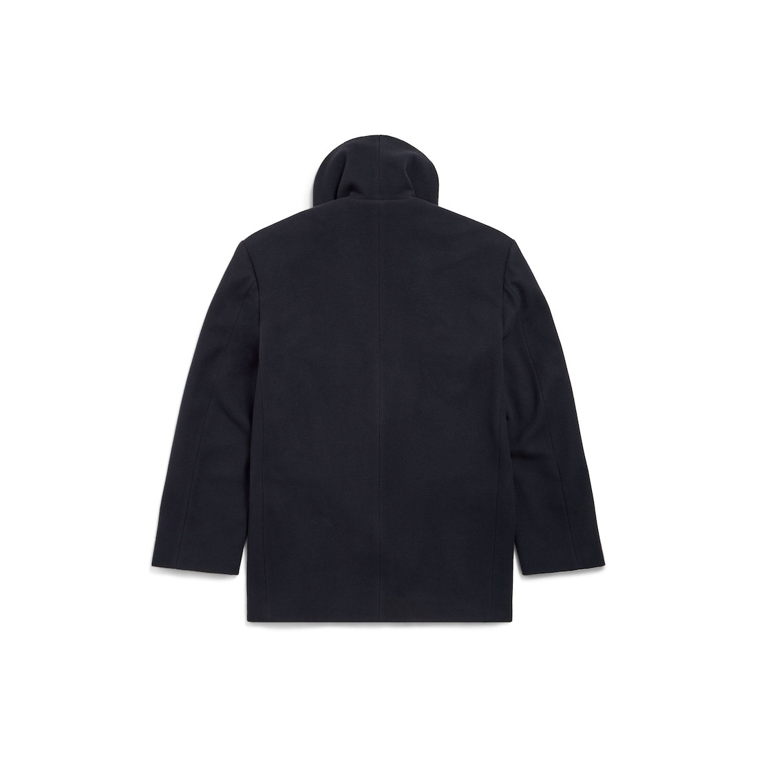 Men's Hooded Short Coat in Dark Navy - 6