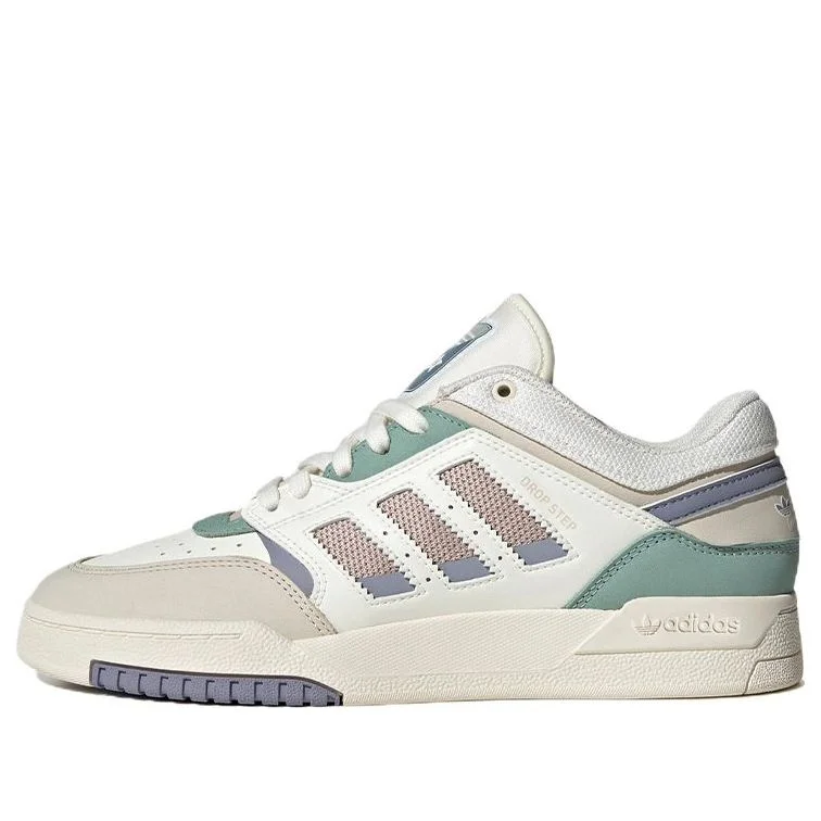 (WMNS) adidas originals Drop Step Low 'White Green Purple' IE1834 - 1