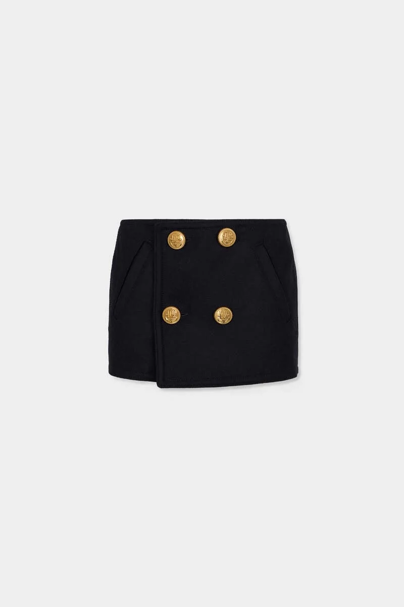 HYBRID PEACOAT MINI SKIRT - 1