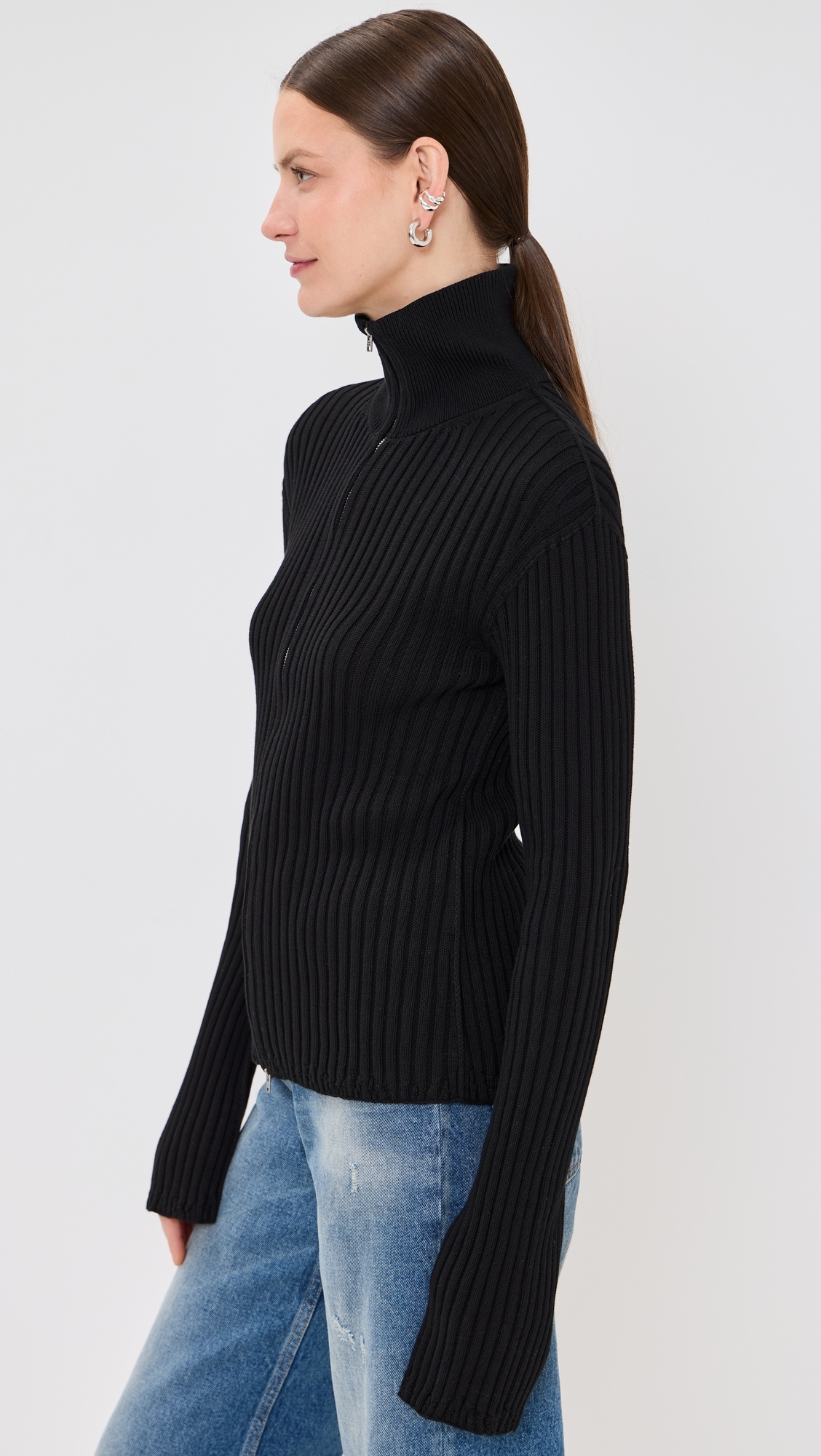 Koton Zip Up Cardigan - 3