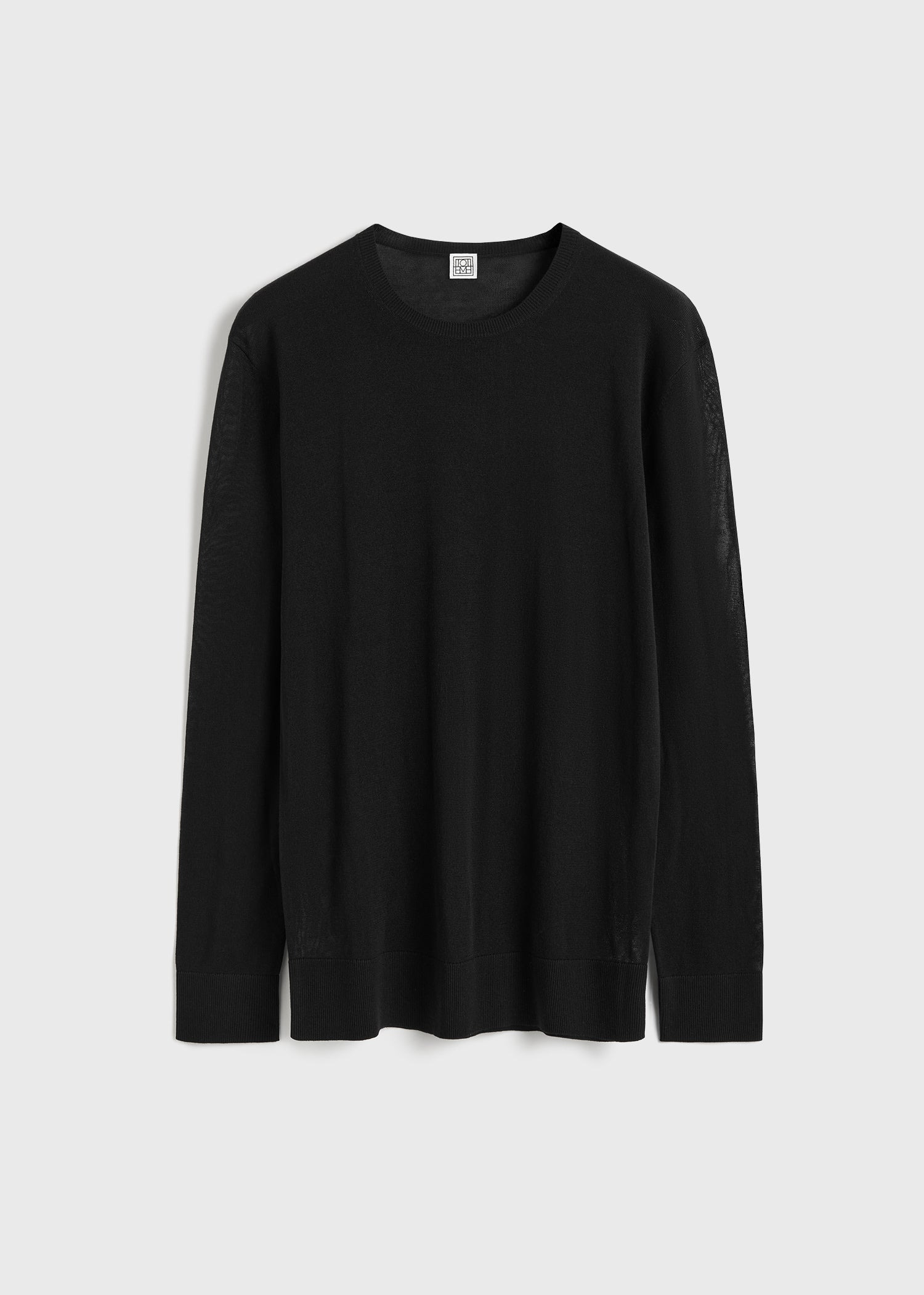 Long-sleeve tee knit black - 1