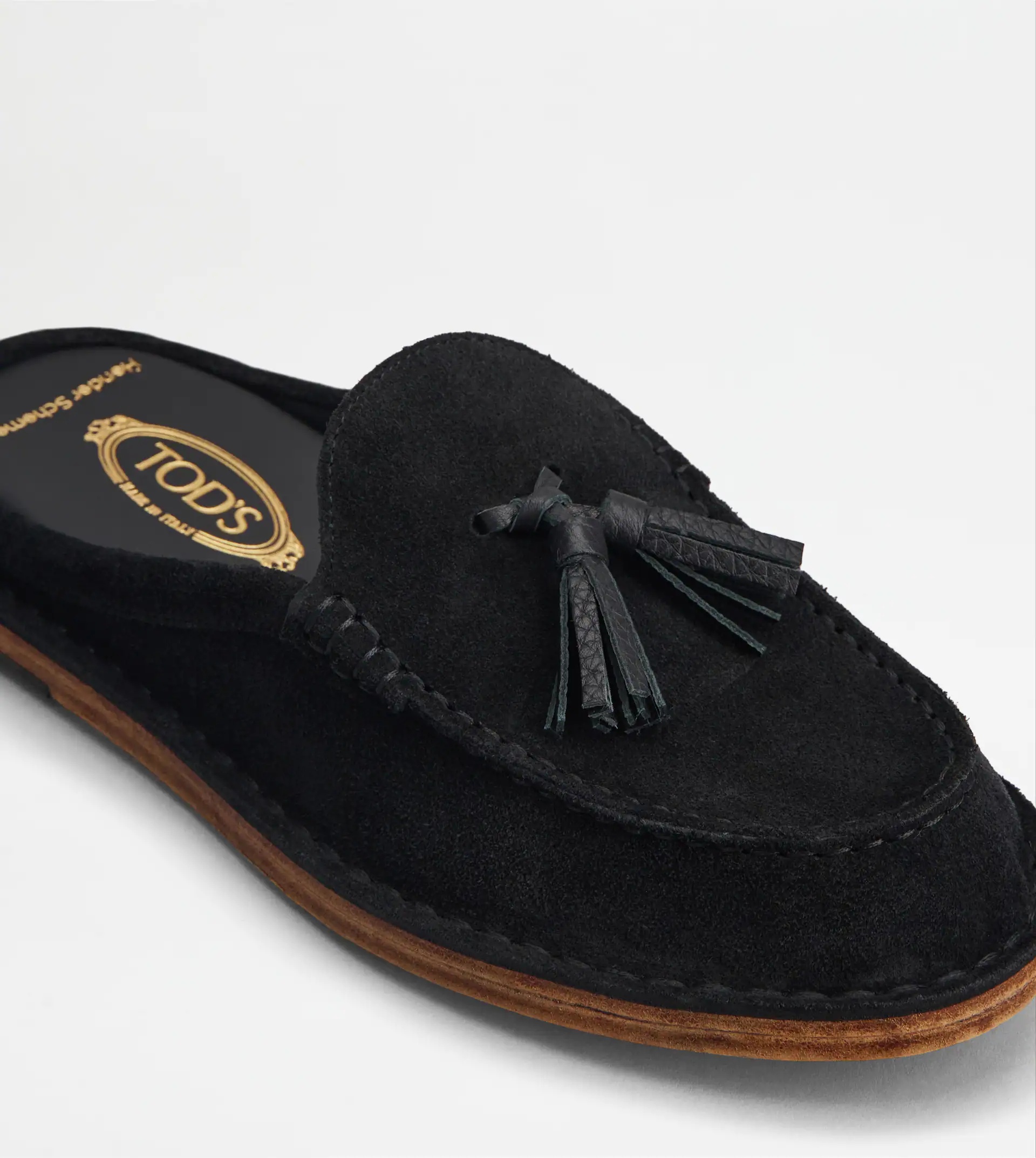 SABOTS IN SUEDE - BLACK - 7