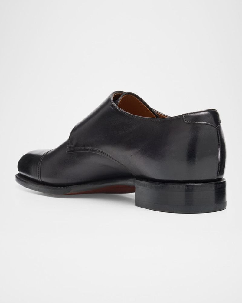 Church's Men's Cowes Leather Double-Monk Strap Loafers outlook
