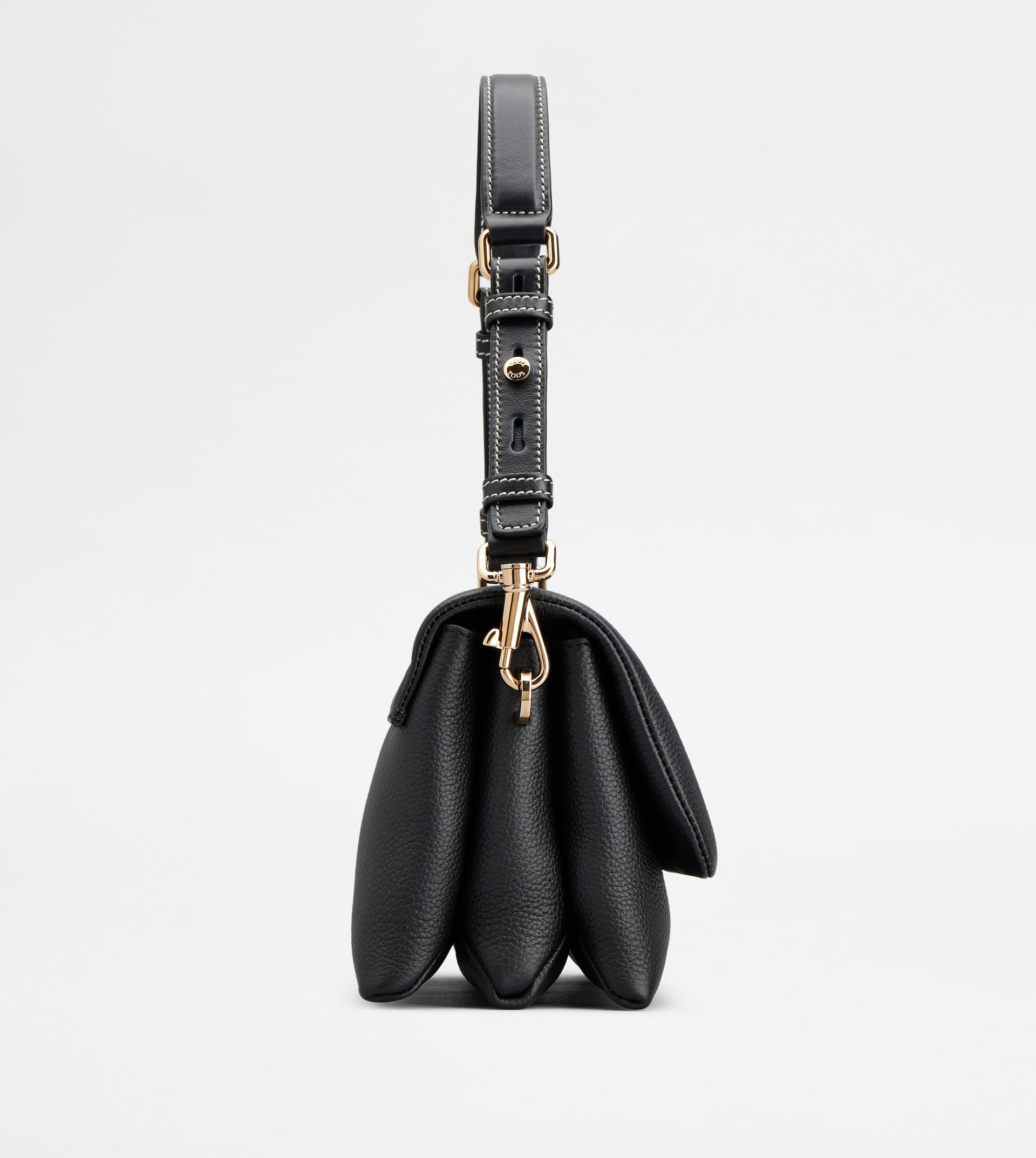 T TIMELESS FLAP BAG IN LEATHER MINI - BLACK - 2