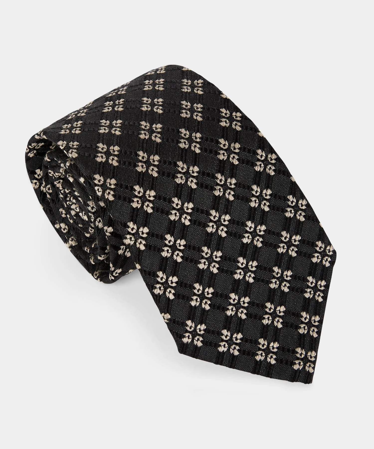 Italian Silk-Wool Diamond Tie - 1