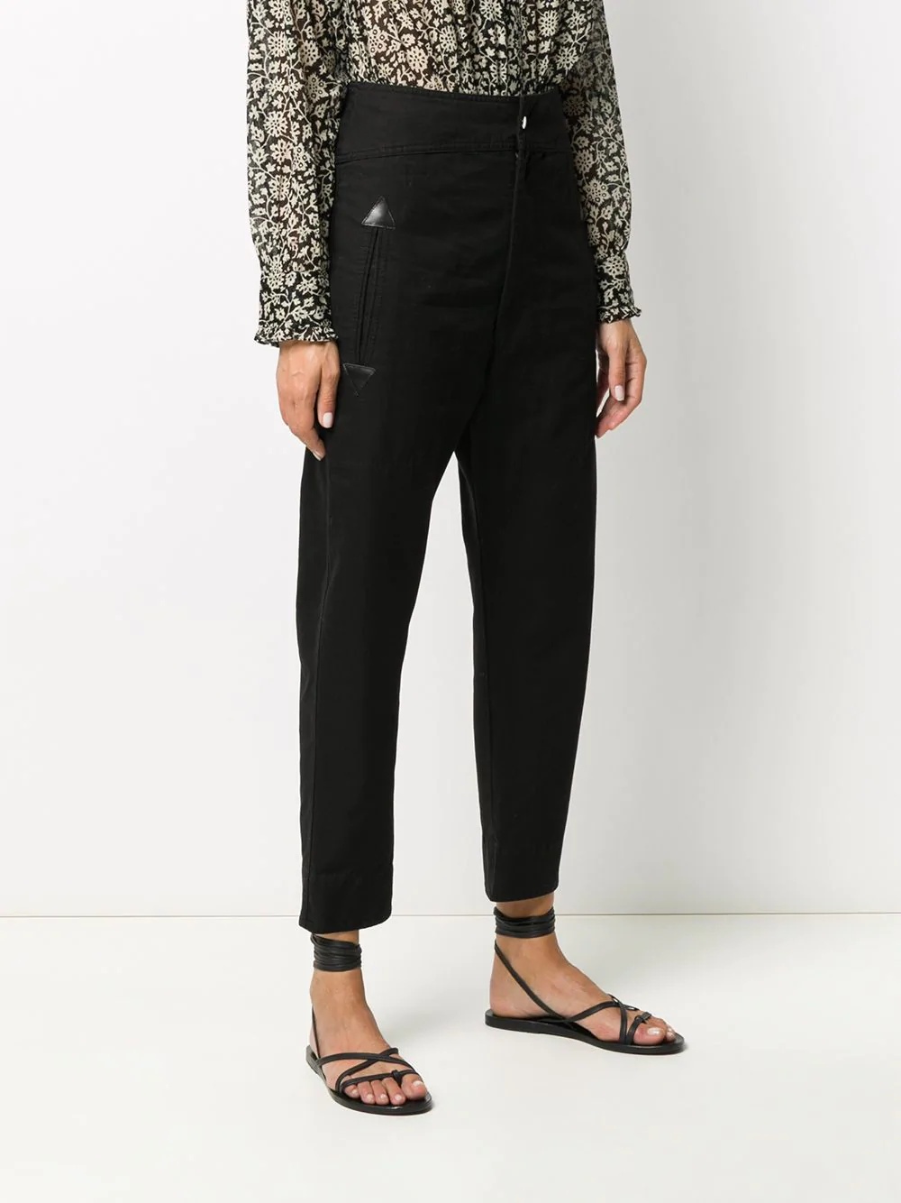 Raluniae tapered cotton trousers - 3