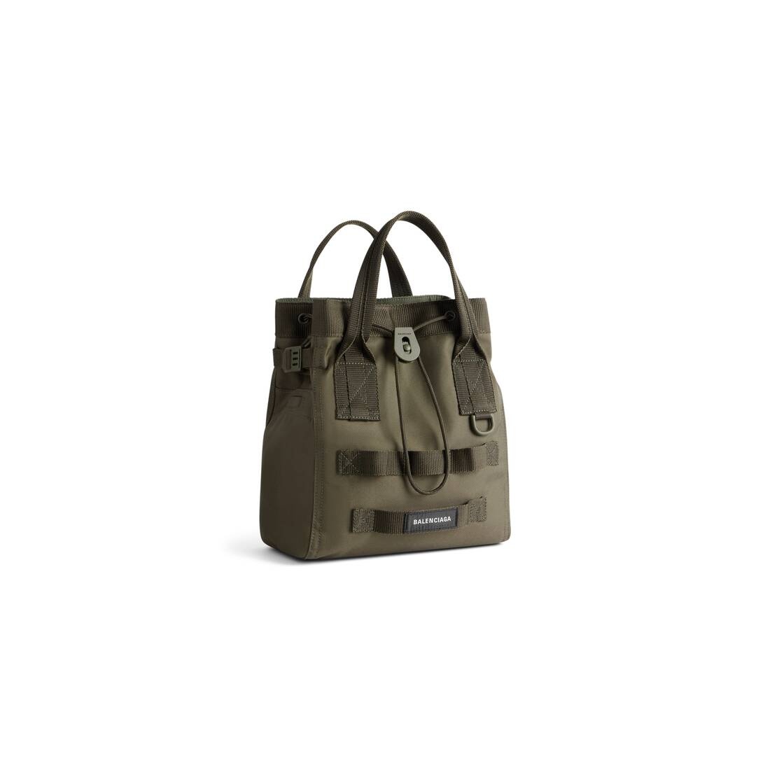 Men's Army Small Tote Bag in Dark Green - 2