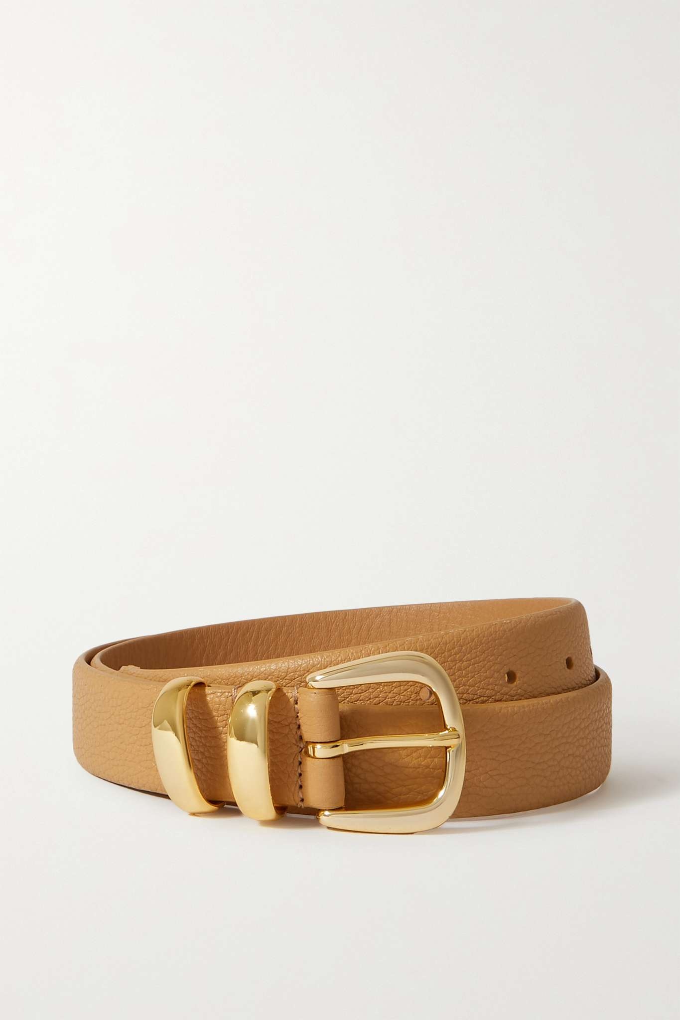 Textured-leather waist belt - 1
