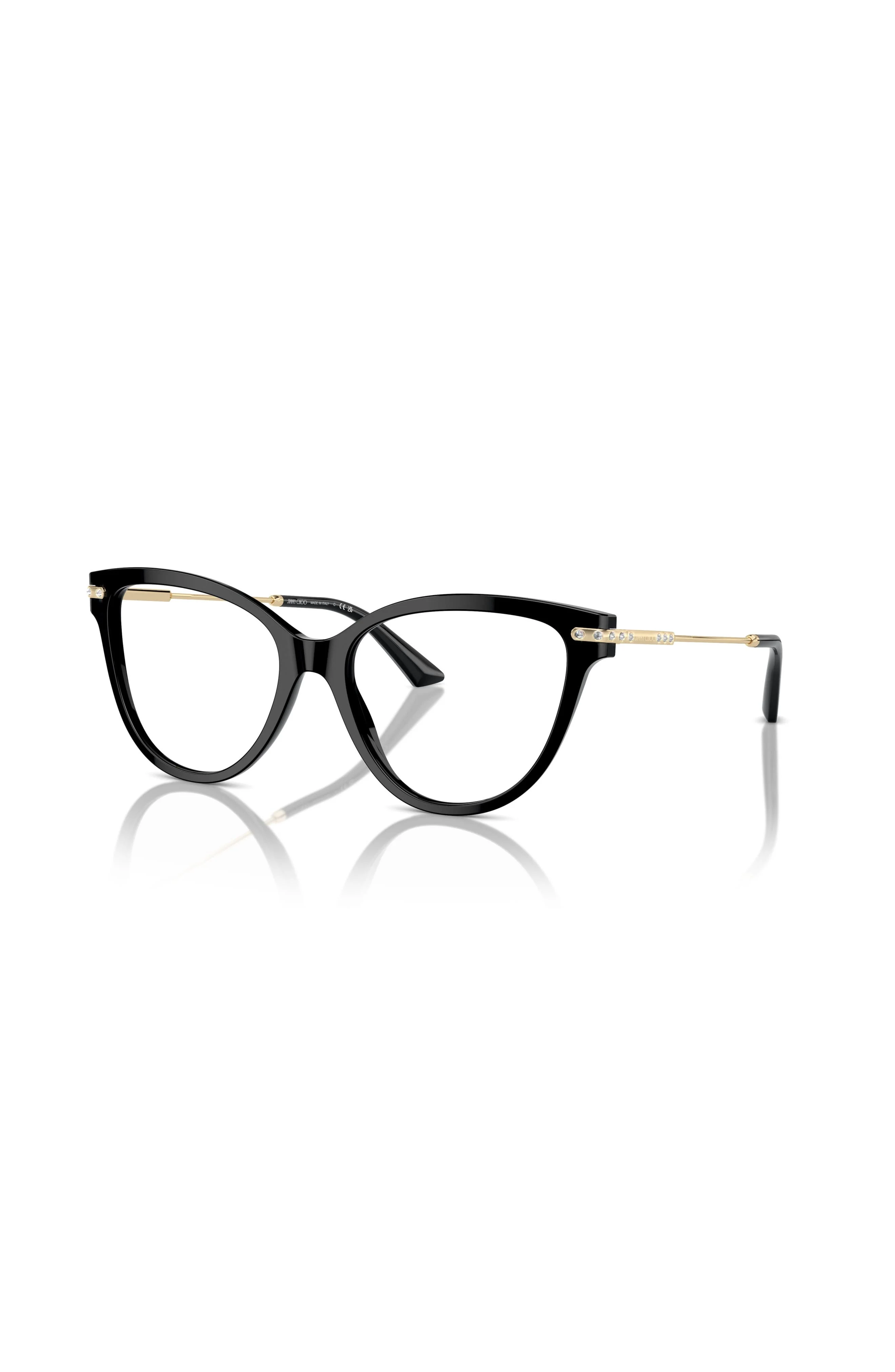 Jimmy Choo 54mm Cat Eye optical glasses in Black at Nordstrom - 1