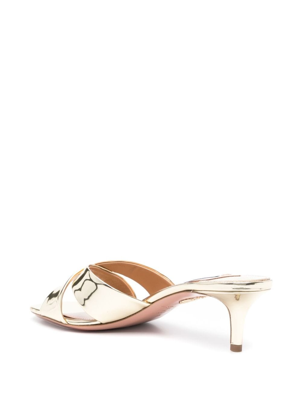 Divine 50mm mirrored mules - 3
