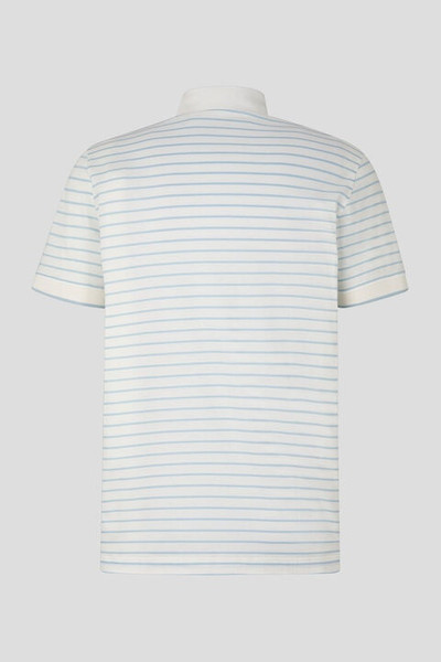 BOGNER Duncan polo shirt in Off-white/Light blue outlook
