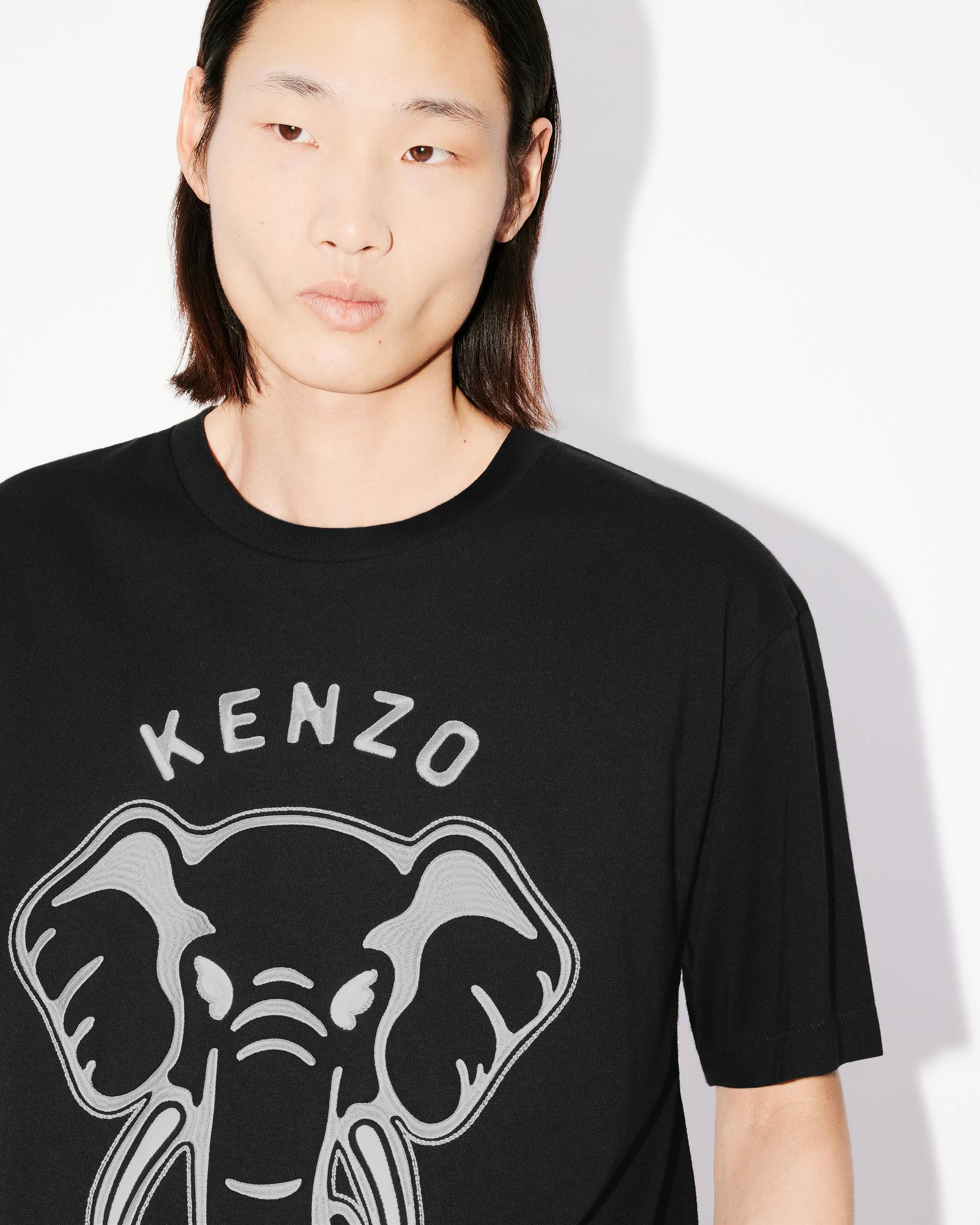 'KENZO Elephant' oversized embroidered T-shirt - 7