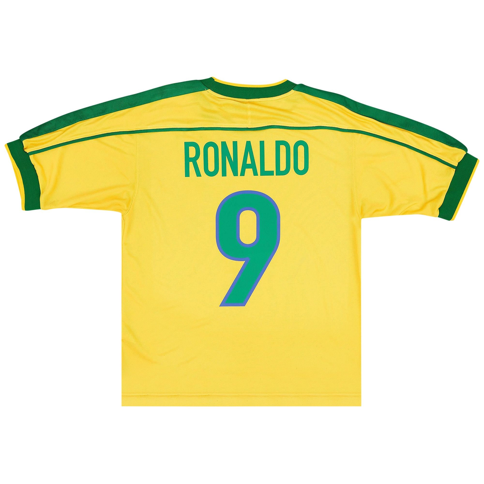 Nike Brazil 1998 Reissue Soccer Replica Jersey 'Varsity Maize/Pine Green/Lucky Green' - 2