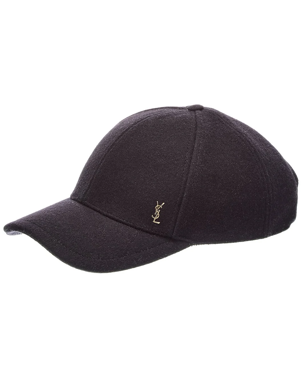 Saint Laurent Cassandre Wool-Blend Baseball Cap - 1