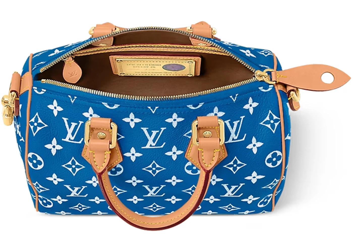 Louis Vuitton Speedy P9 Bandoulière 25 Monogram Leather Blue - 3