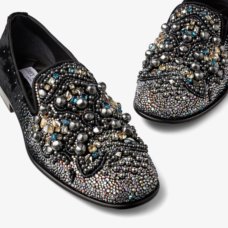 Thame
Black Velvet Slipper with Crystal Embellishment 3