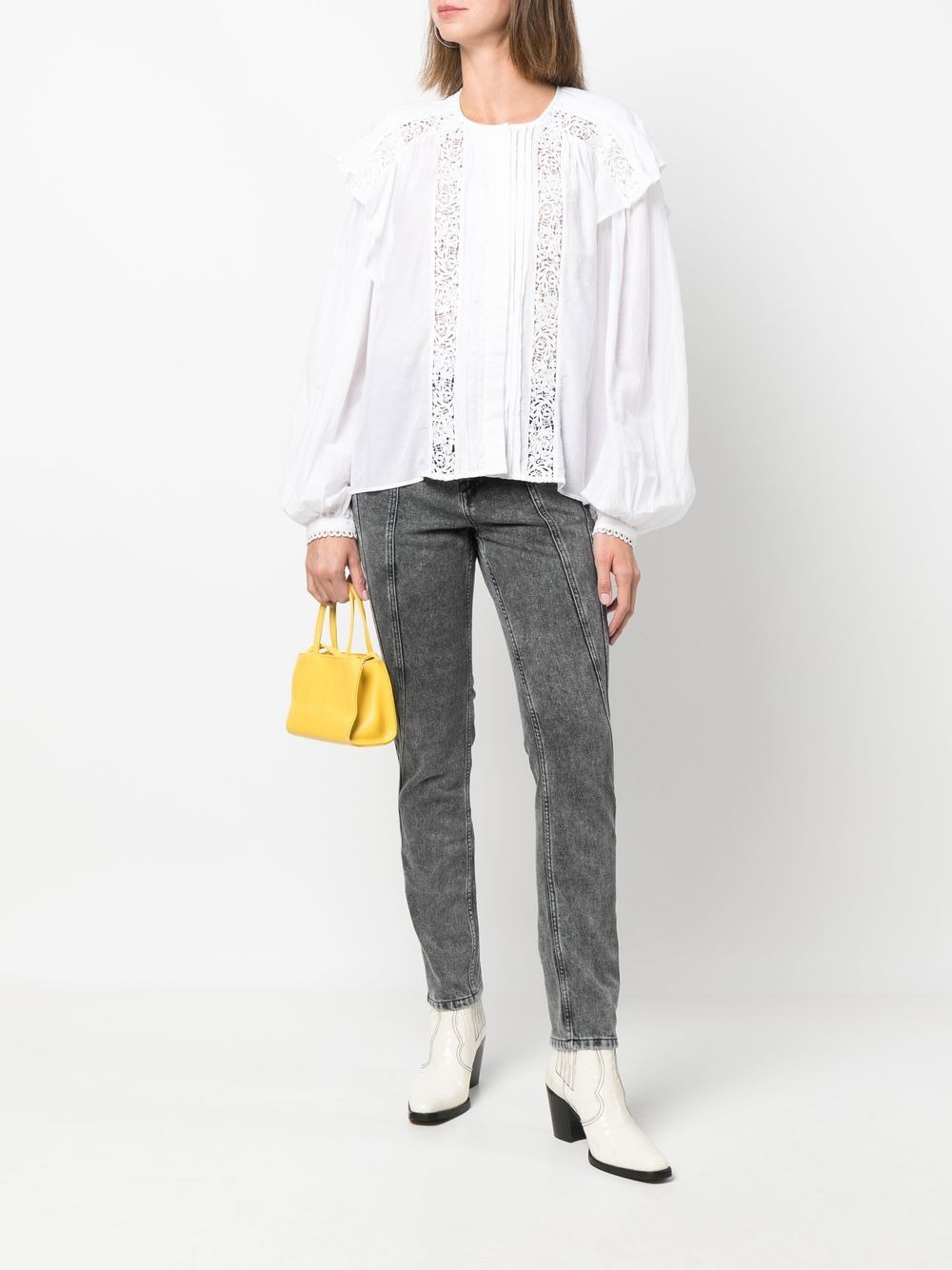 panelled skinny jeans - 2