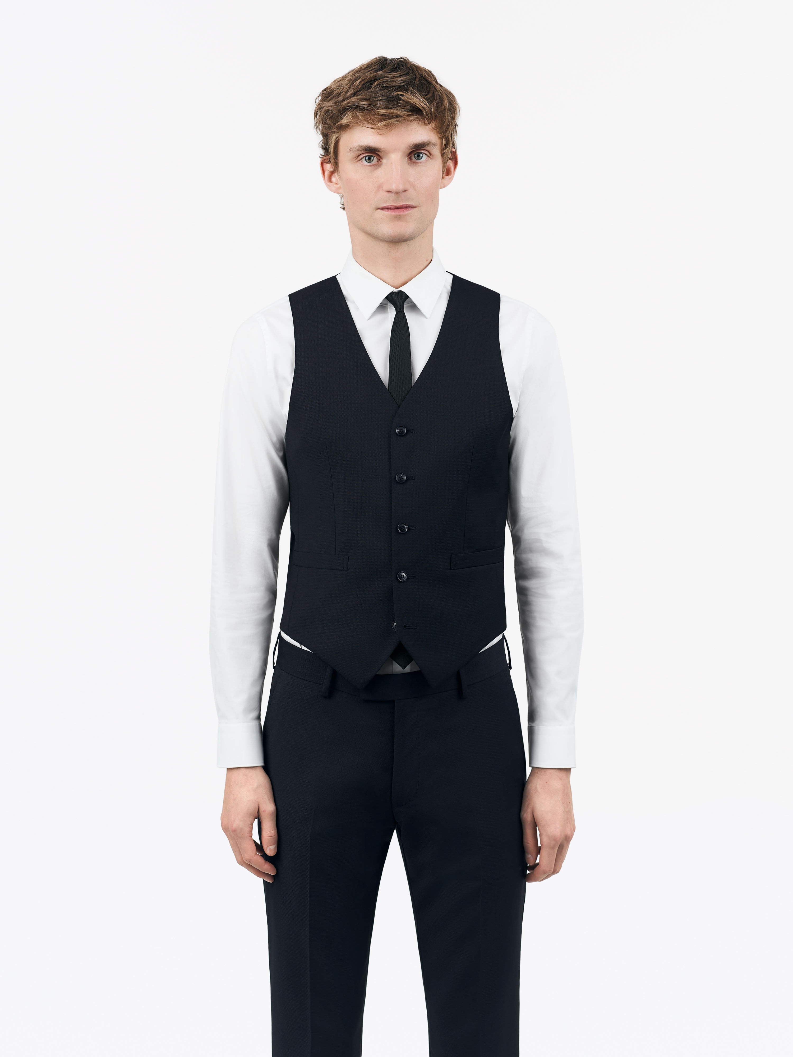 Wayde Polyester-Wool Bland Waistcoat - 4