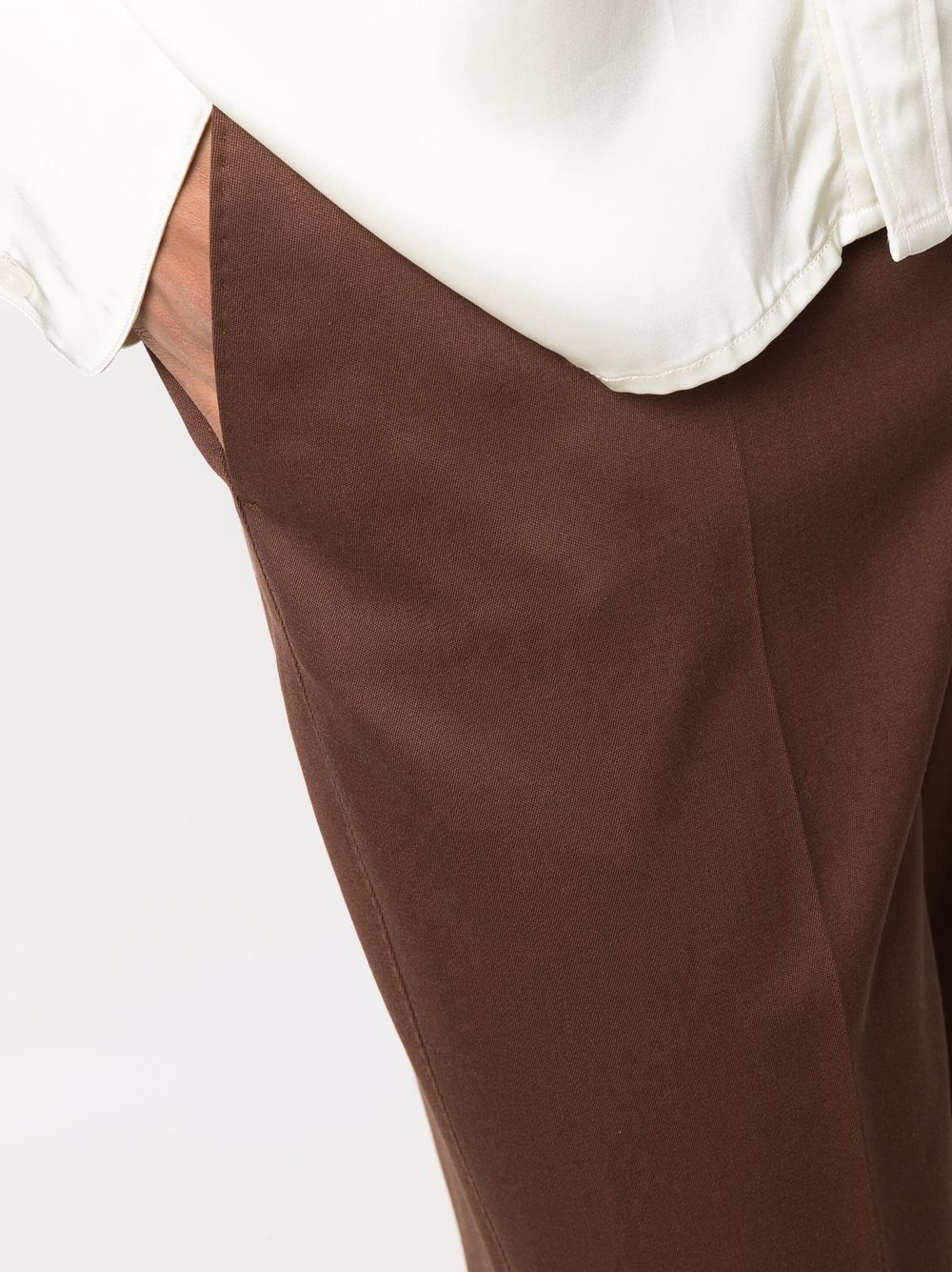 high-waisted tailored trousers - 5