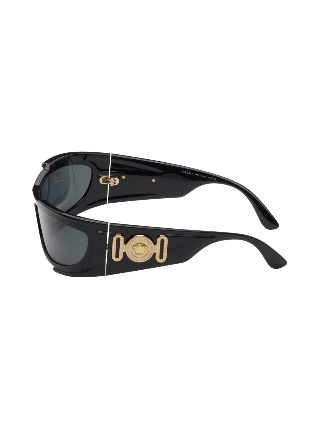 Black Medusa Biggie Shield Sunglasses - 3