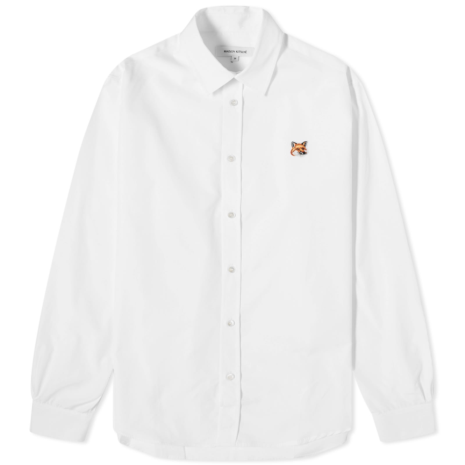 Maison Kitsune Fox Head Patch Classic Shirt - 1