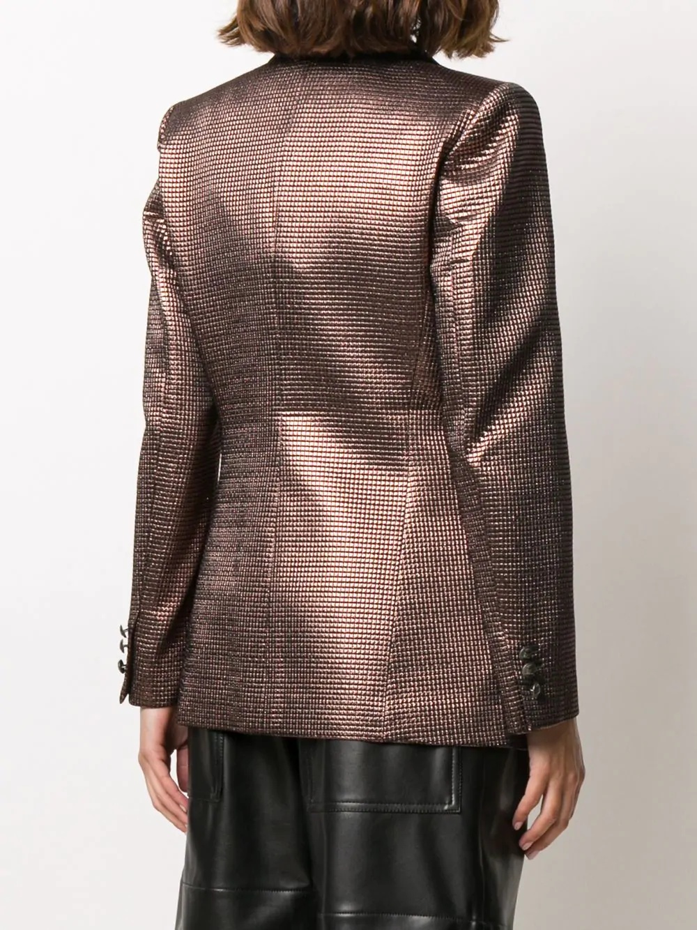 geometric brocade jacket - 4