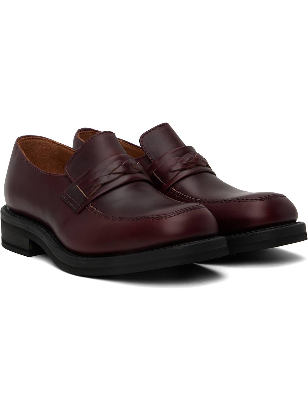 Burgundy Nakano Loafers - 4