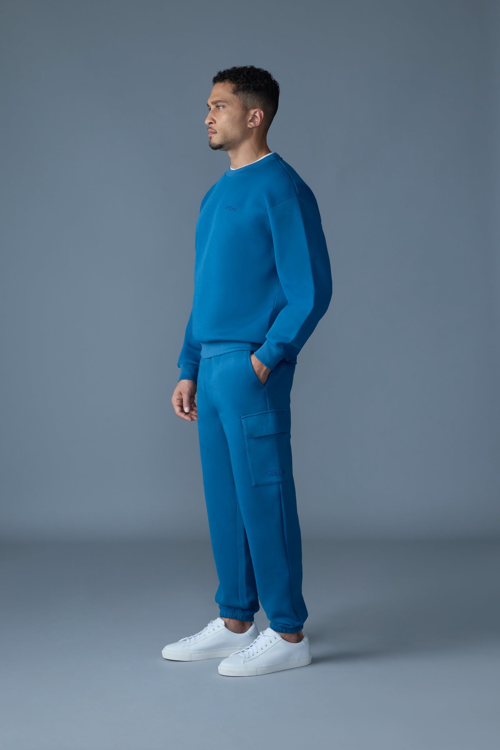MARVIN-R Double face jersey cargo sweatpants - 3