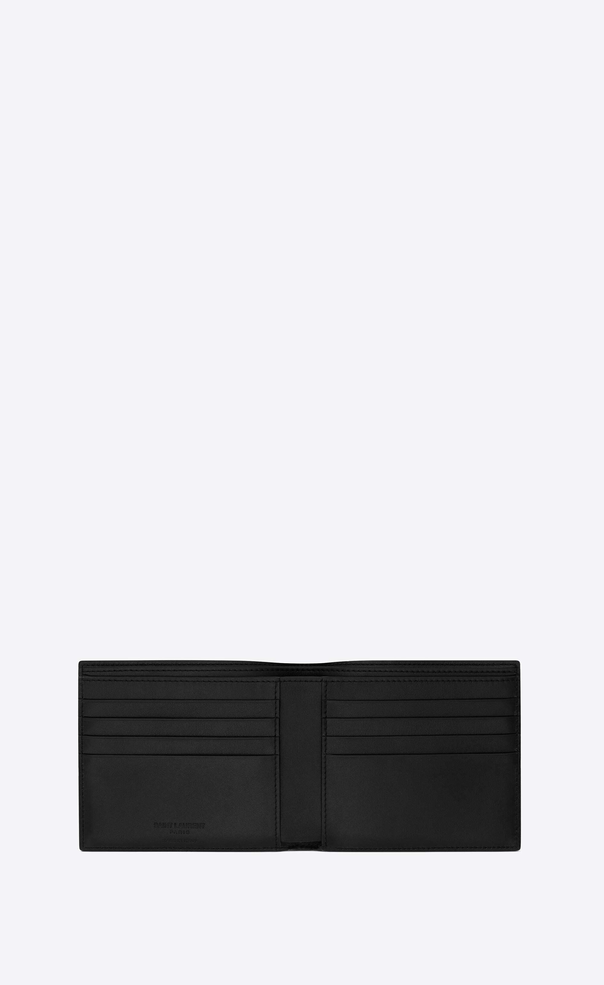 Saint Laurent | Men East/West Leather Wallet Black Unique
