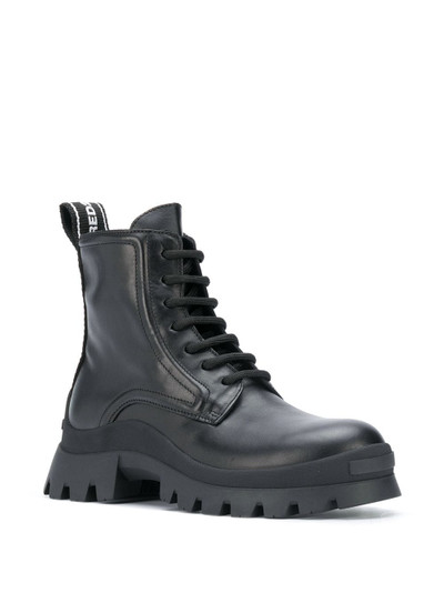 DSQUARED2 leather ankle lace-up boots outlook