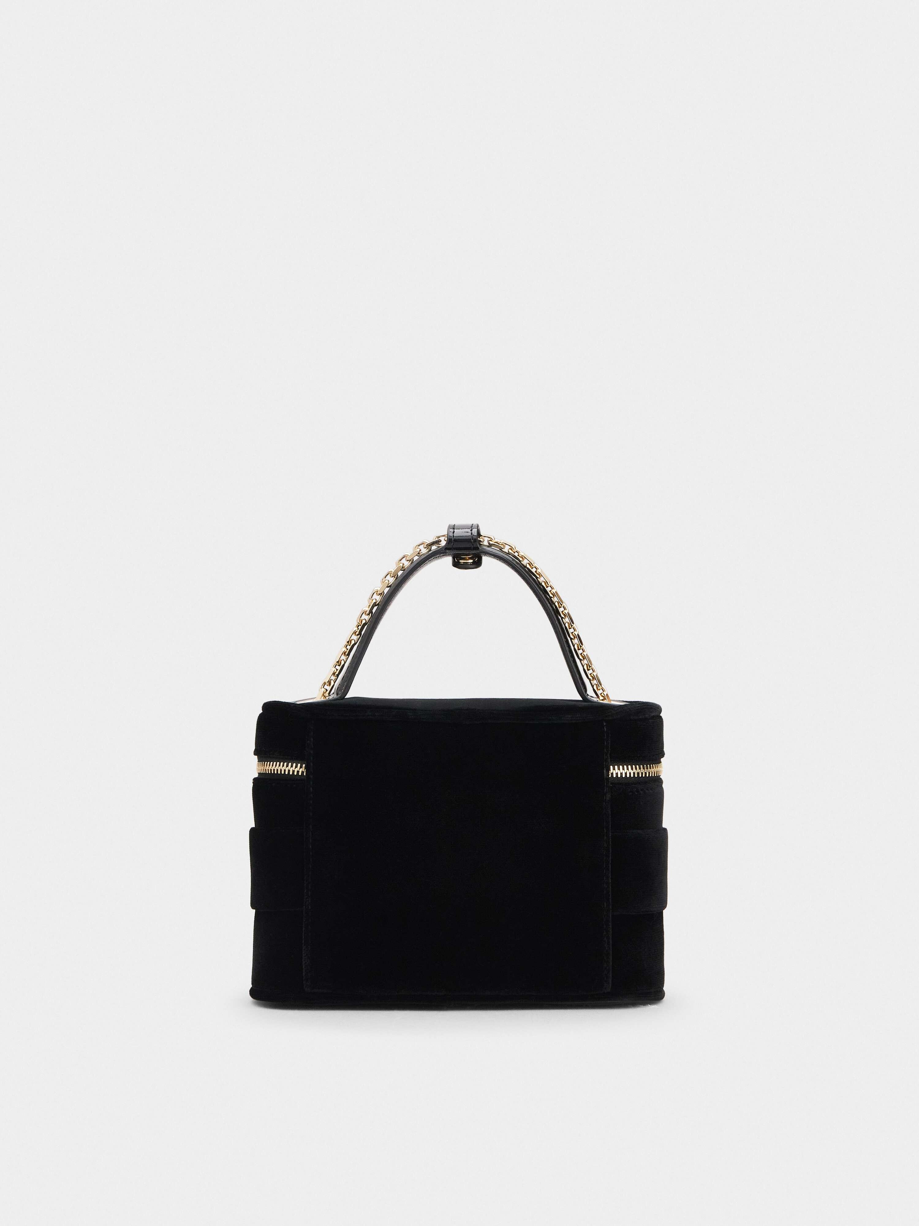 Roger Vivier Vanity Strass Buckle Micro Bag in Velvet - 4